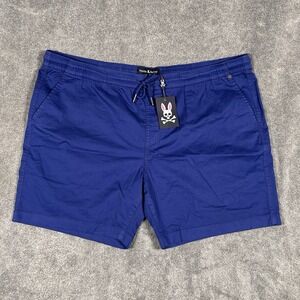 Psycho Bunny Shorts Mens XXL-TTE Blue Chino Riviera Stretch Casual Comfort NEW